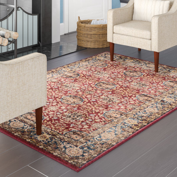 Charlton Home® Broomhedge Oriental Red Area Rug & Reviews Wayfair